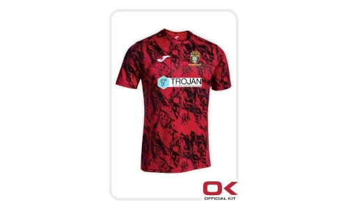 FC Wigan kit sponsored by Trojan Lighting