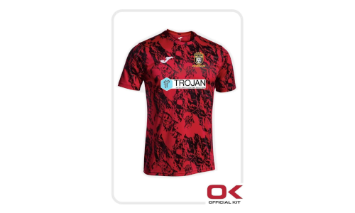 FC Wigan kit sponsored by Trojan Lighting