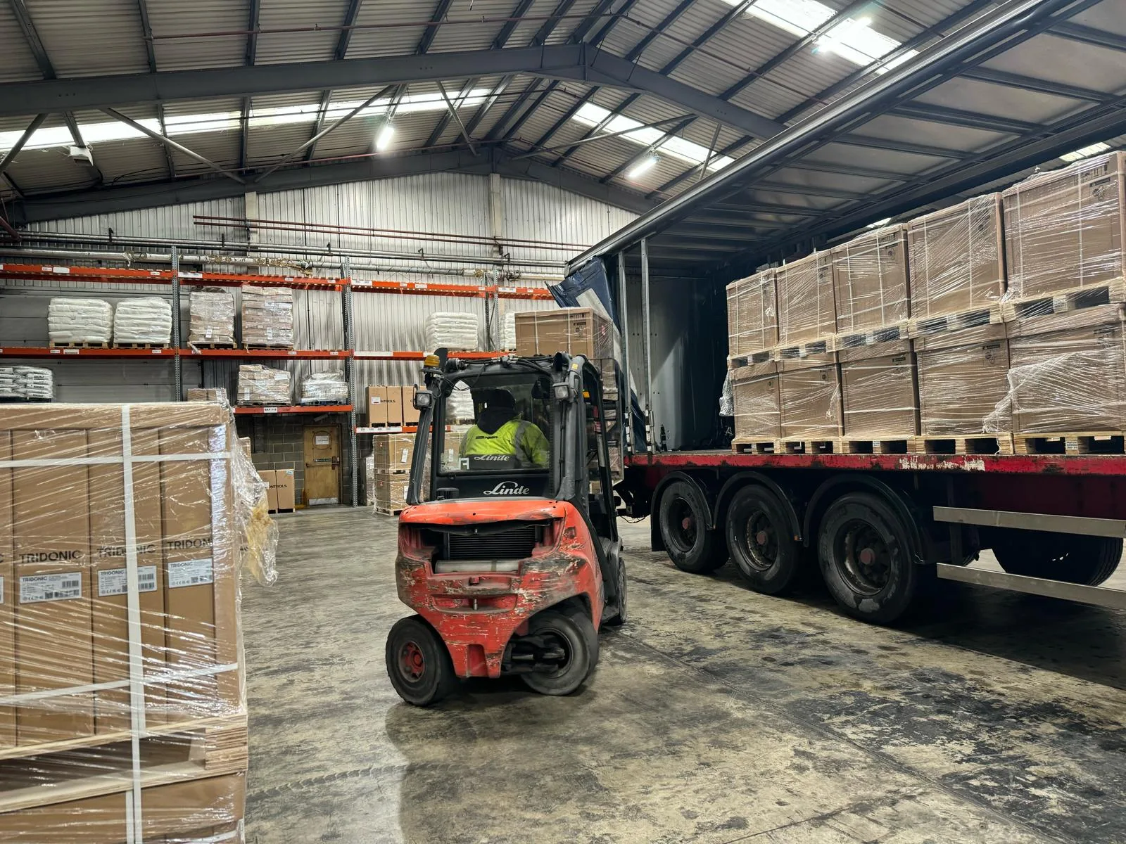 Trojan Lighting delivery for Peterborough City Hospital