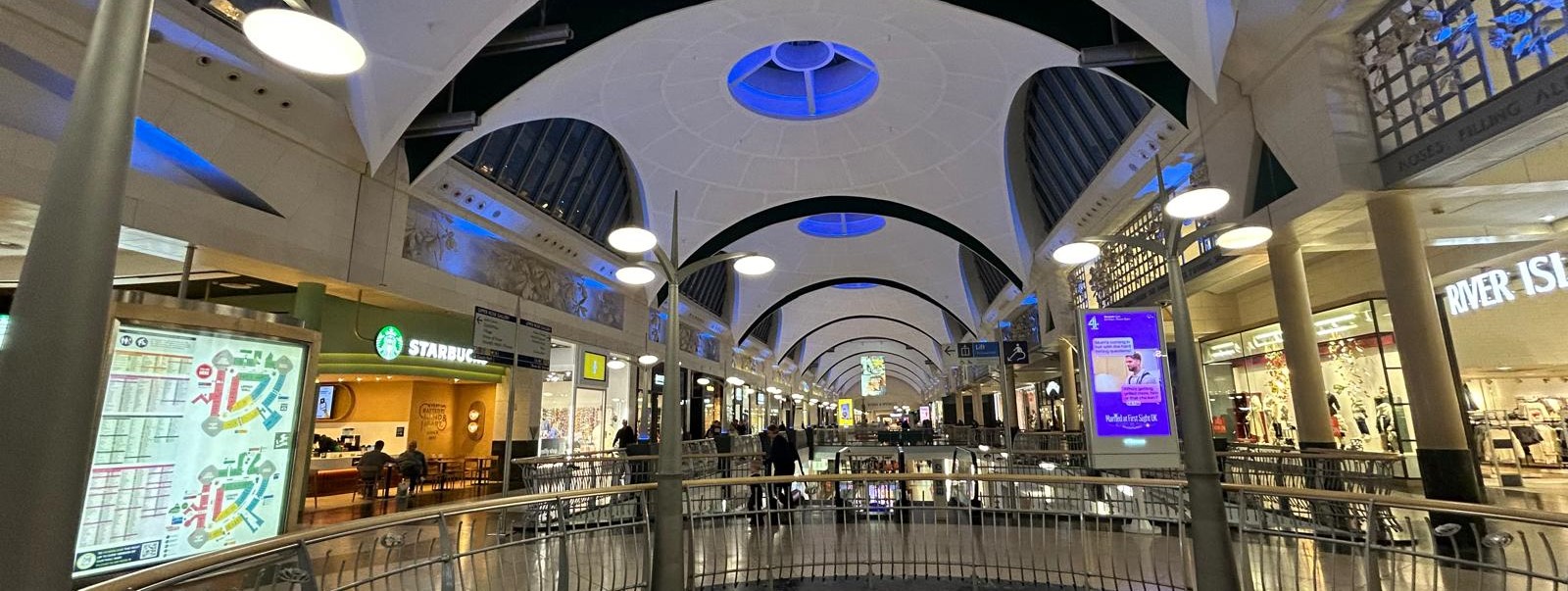 Bluewater mall retrofit lighting