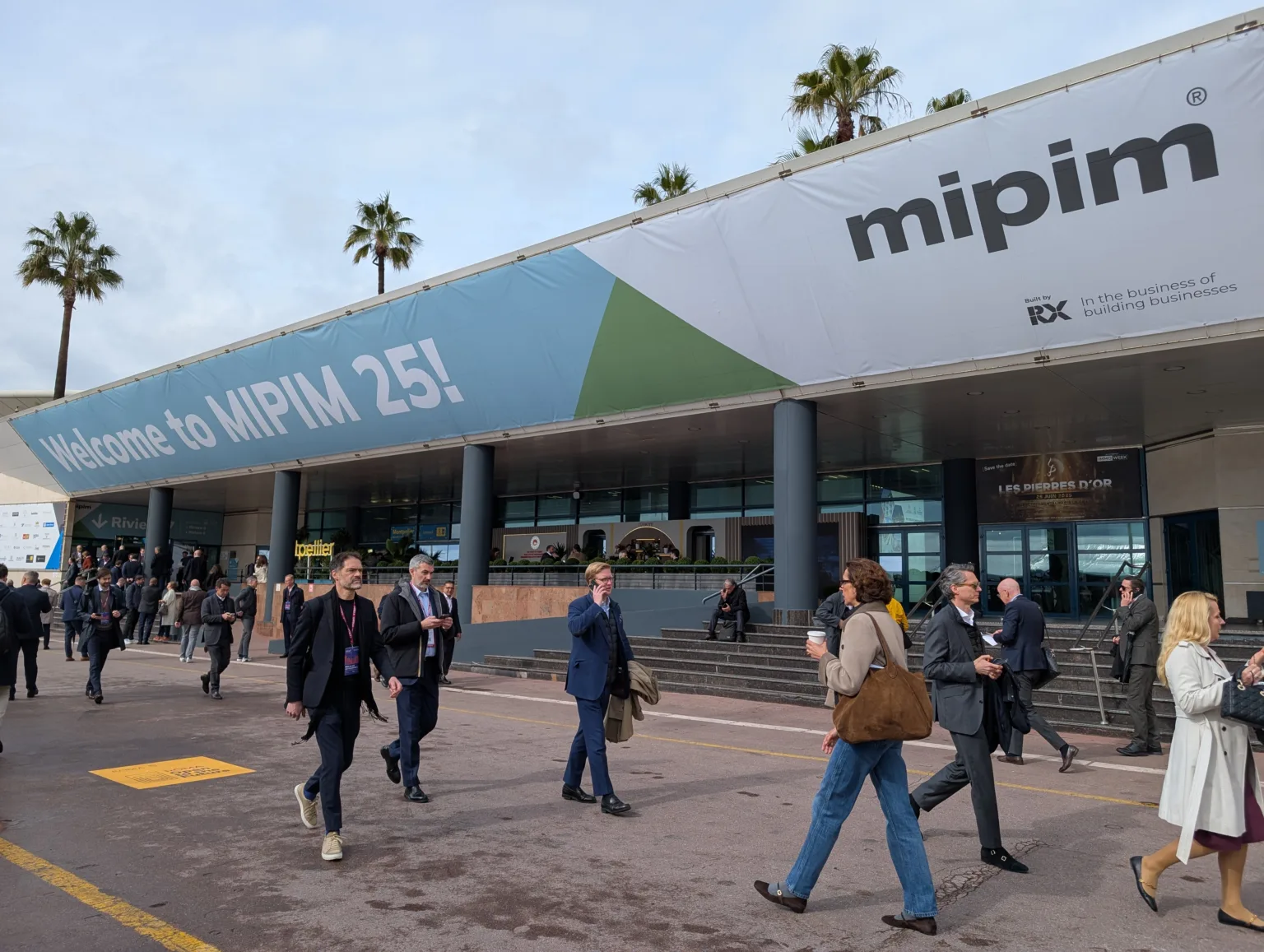 Entrance to MIPIM 2025 at the Palais Du Festival