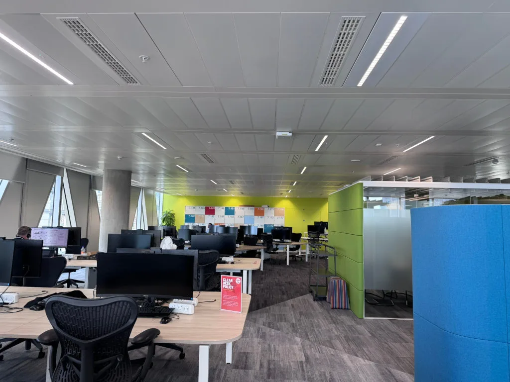 Kelloggs UK HQ lighting by Trojan Lighting Solutions - office space and meeting pod