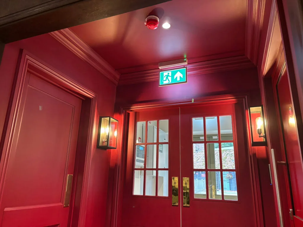 emergency exit sign from Trojan Lighting